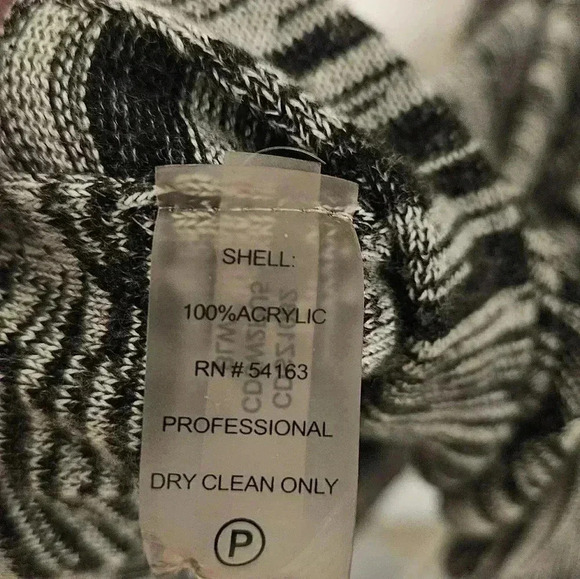 Calvin Klein Cowl Neck Gray Marled Sweater Pleated Dress Size Medium - Picture 11 of 14